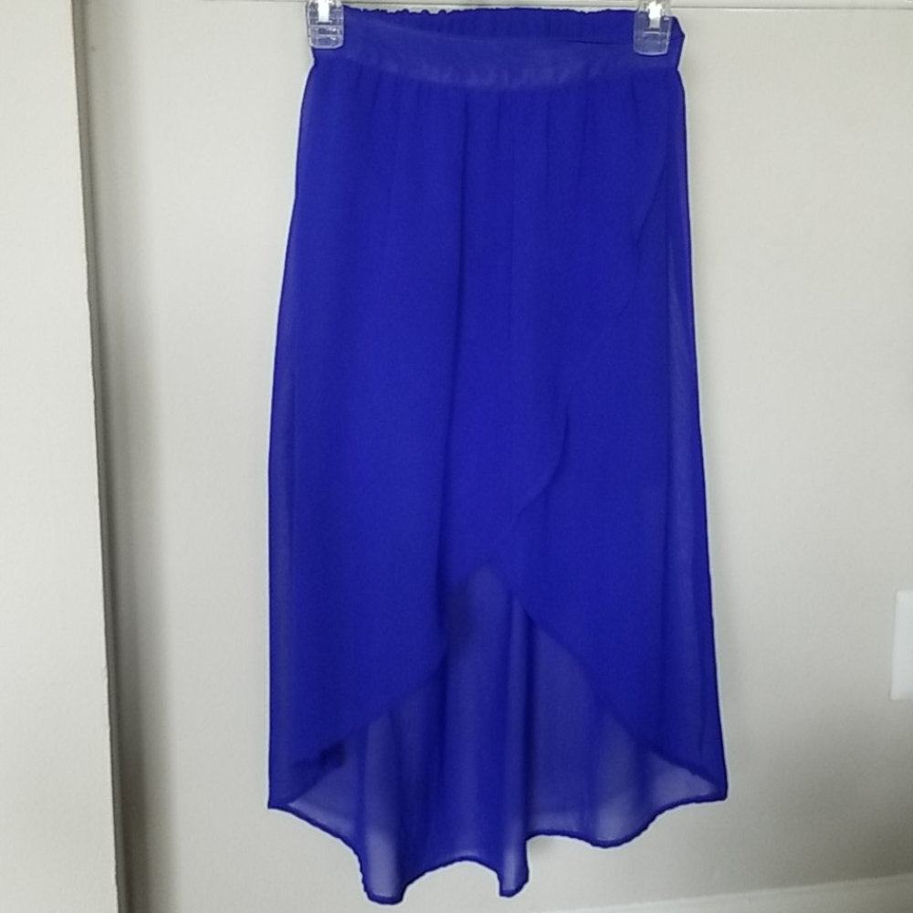 Charlotte Russe royal blue skirt